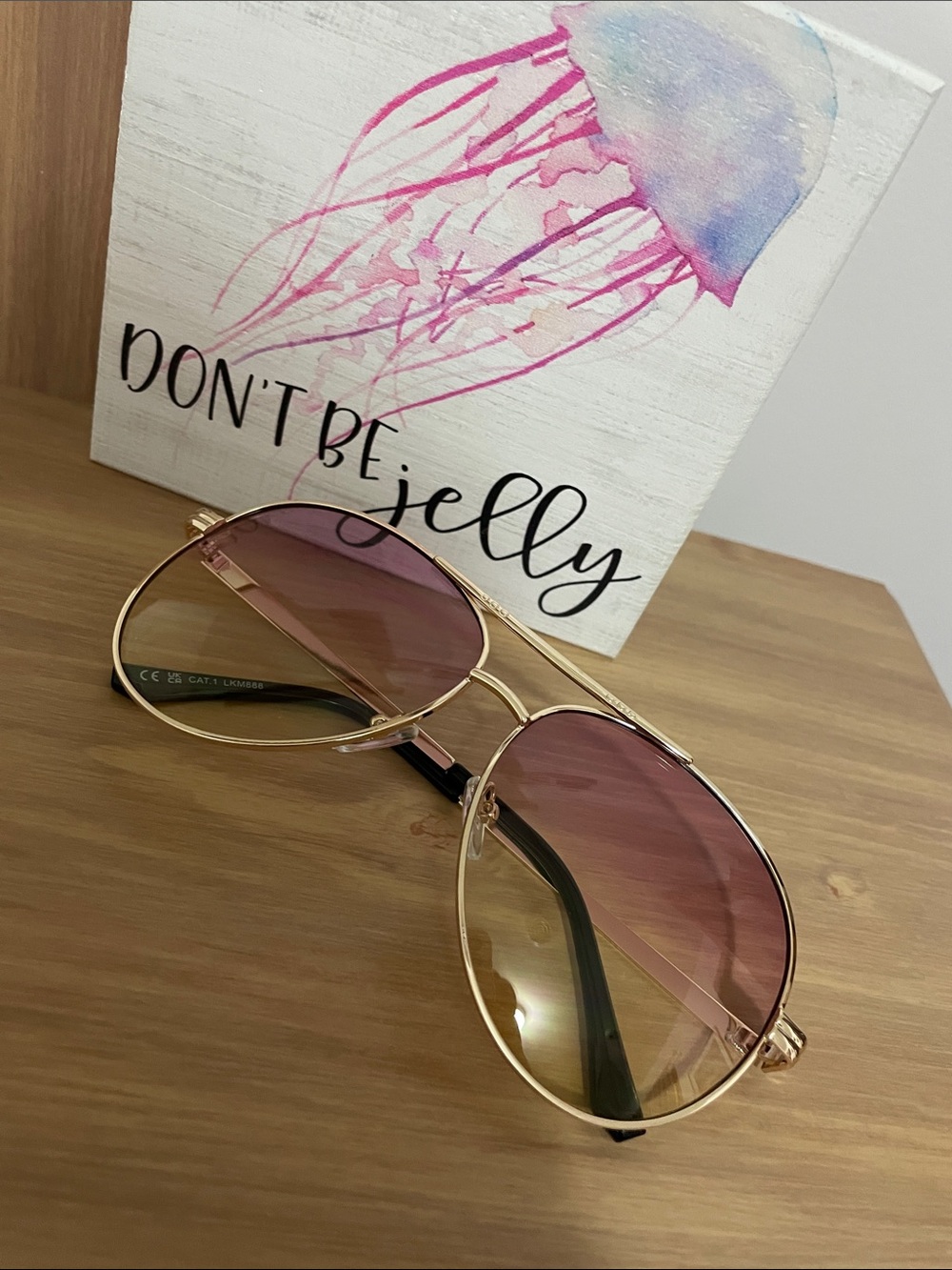 Pink & Yellow Ombré Sunglasses 🕶️